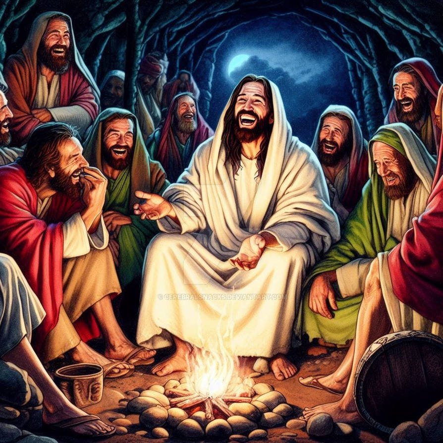 Jesus Rire Jesus Laughed by CerebralSnacks on DeviantArt
