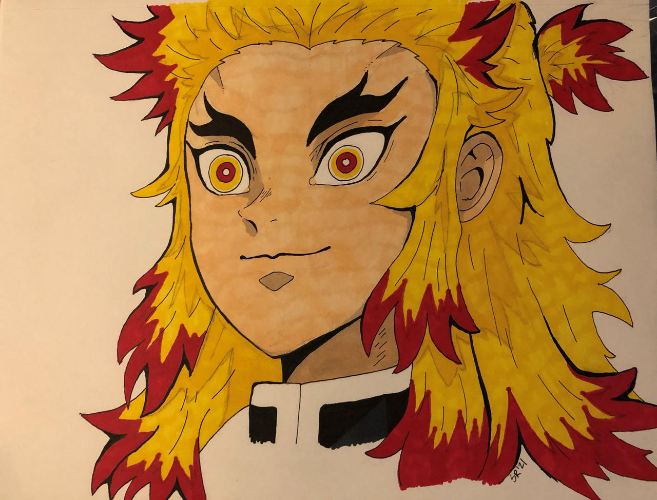 Kyojuro Rengoku Demon Slayer: Kimetsu No Yaiba by knittedsocks31 on ...