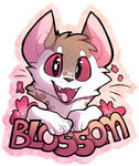 BlossomHopBadgeCommishExample1 by TawnySoup