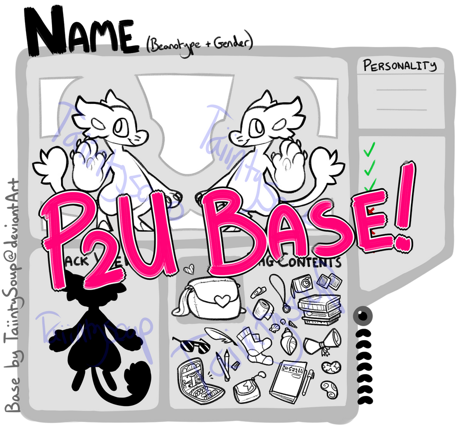 BagBean P2U Ref Base! by TawnySoup