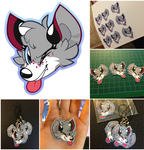 NeonWishes7 Charm Commission (Vector, Laminated) by TawnySoup