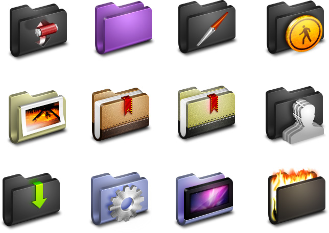 Alumin Folders Icons