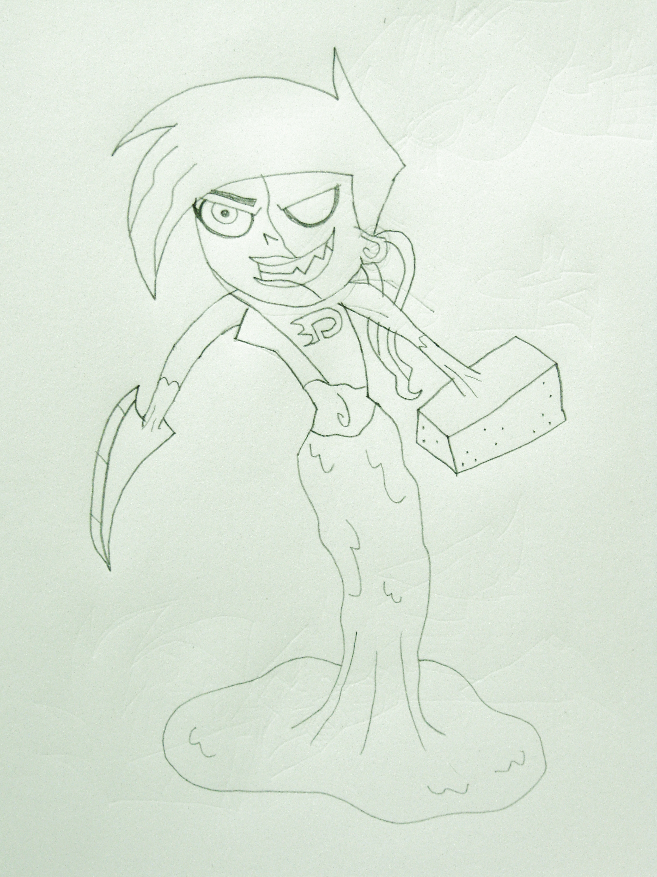 Bertrand as Dani Phantom, Lineart