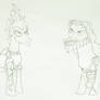 MLP - Hades and Zeus (Rough Lineart)