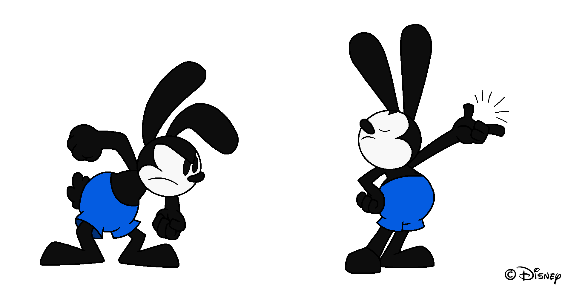 Oswald the Lucky Rabbit (Colored Sketches)