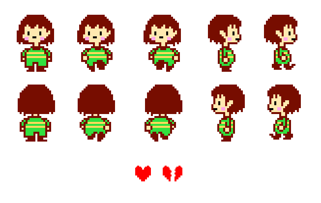 Undertale Chara sprite by apricoskaart on DeviantArt