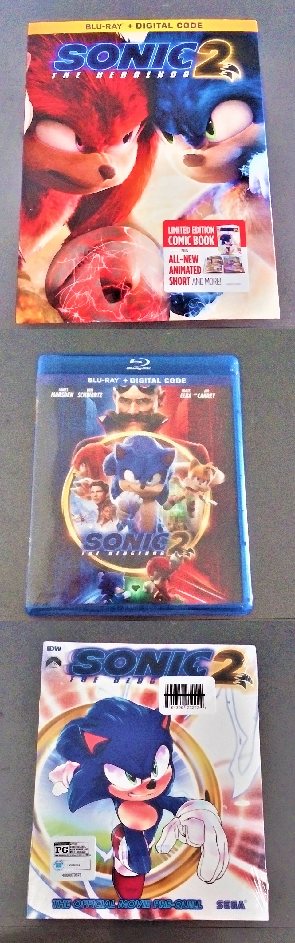 Sonic the Hedgehog 2 Movie Collection (Blu-Ray, Digital Code)James