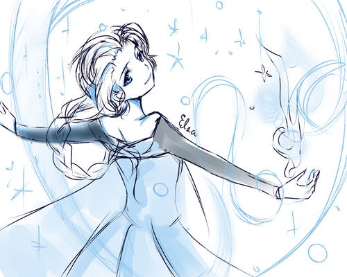Frozen-Elsa Sketch