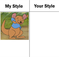 My Style VS Your Style: Roo from Winnie the Pooh by tylerleejewell