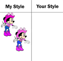 My Style VS Your Style: Minnie Mouse the Cowgirl by tylerleejewell
