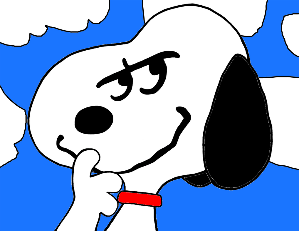 Snoopy grows smart to say, 'hmmmm!' by tylerleejewell on DeviantArt