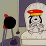 Snoopy is driving the bus (1)