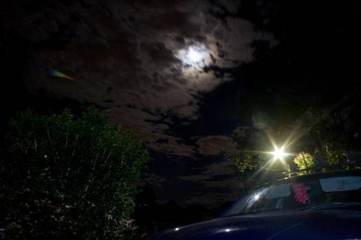 Car + night sky