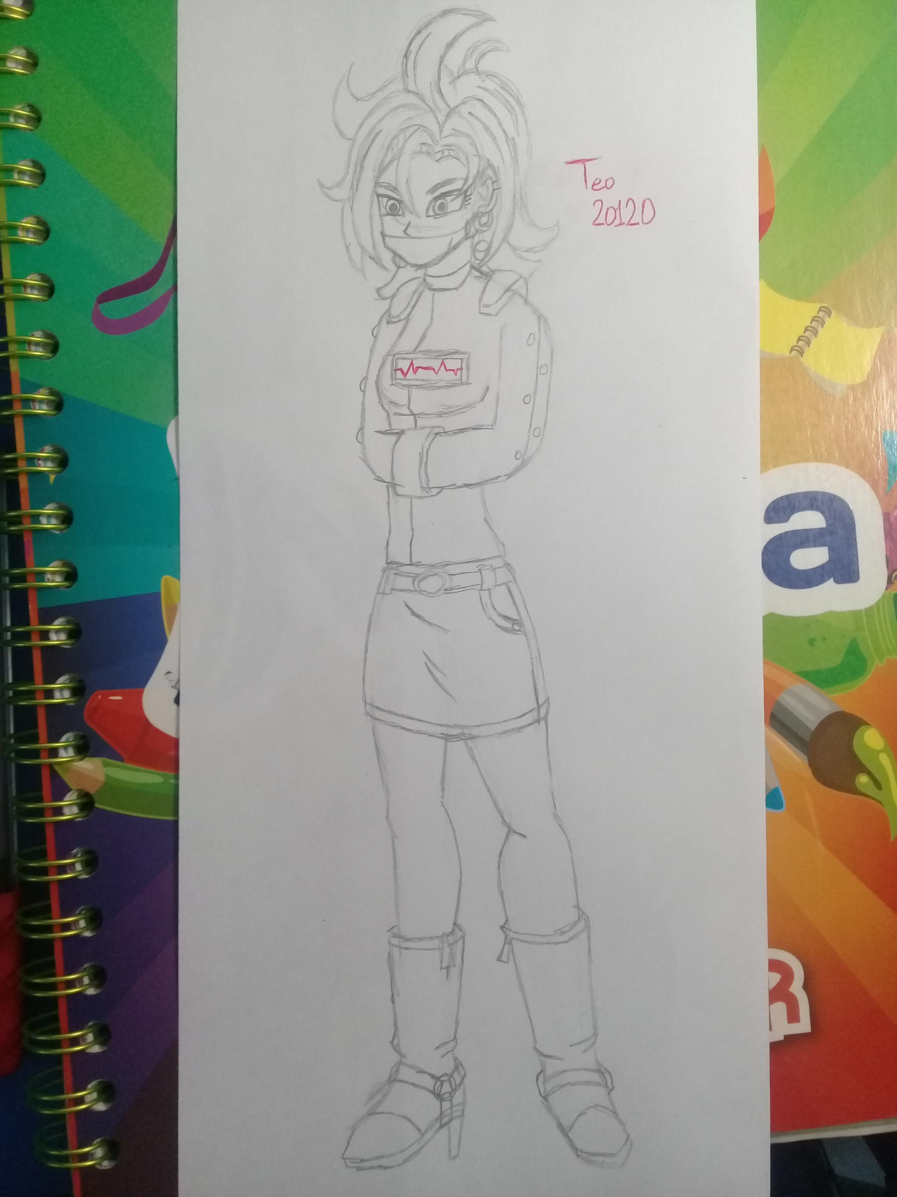 Android 39 jacketed sketch by Teo20120 on DeviantArt