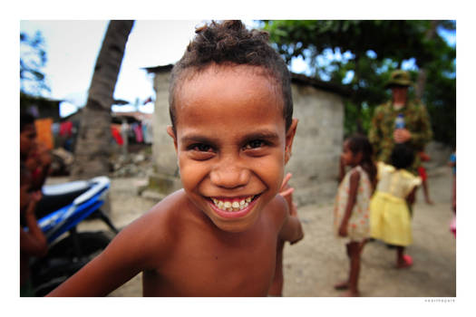 Young boy grinning. Dili, Timor-Leste.