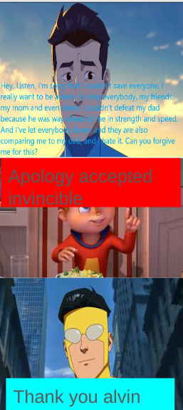Alvin accepts invincible apology by frostrobloxfnf46 on DeviantArt