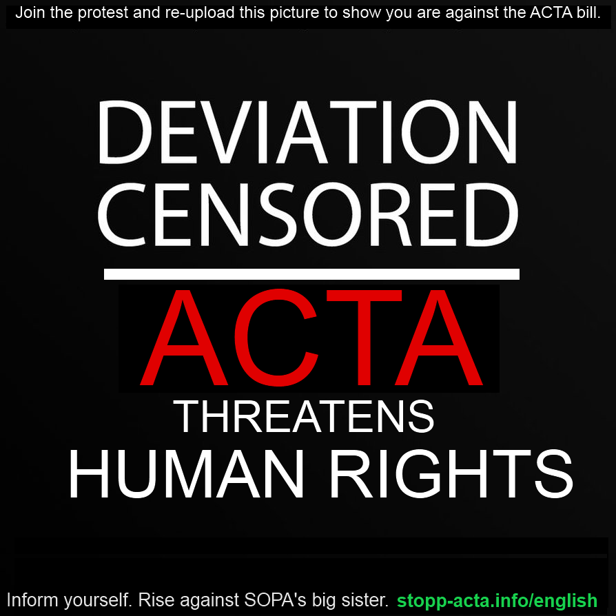 DOWN WITH ACTA