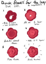 Digital art tutorial: How to easily paint a rose