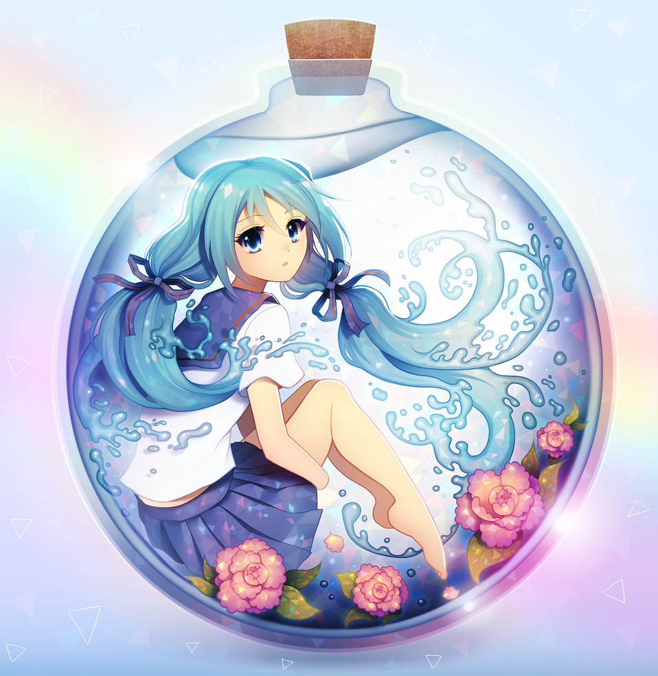 Miku in a bottle. by longestdistance