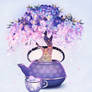 Wisteria teapot.