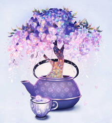 Wisteria teapot.