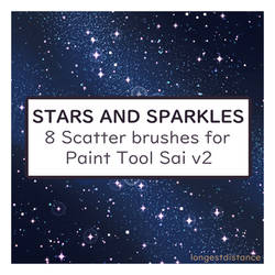 Stars and sparkle scatter brushes for SAI2