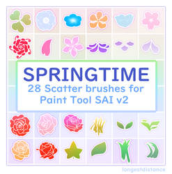 Flower and foliage scatter brushes for SAI2