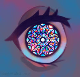 Stained glass eye
