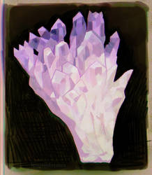 Rock crystal bouquet