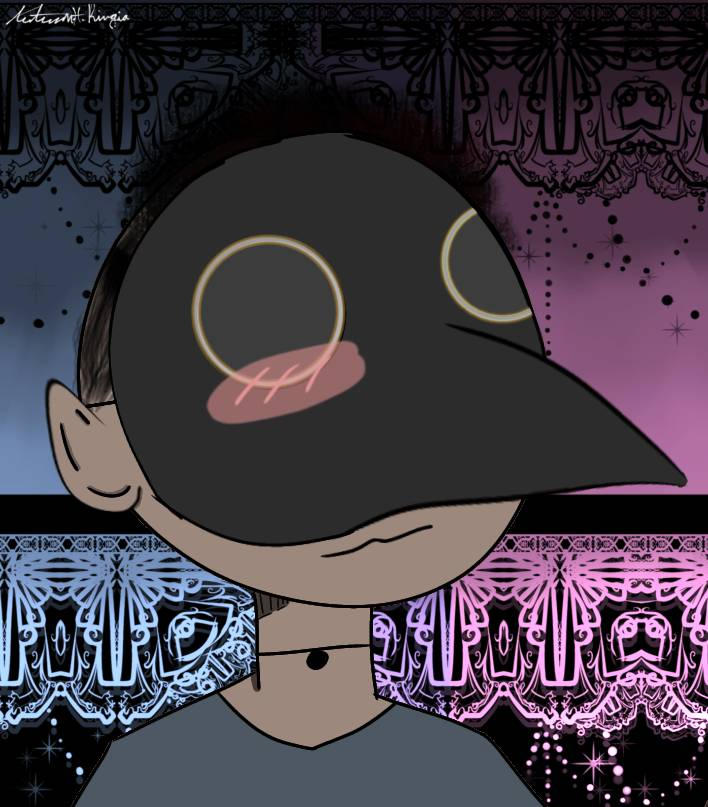 Plague Doctor Mask as a Symbol of Change A person wearing a plague doctor mask, symbolizing mystery and transformation in the Plague Doctor Tarot.