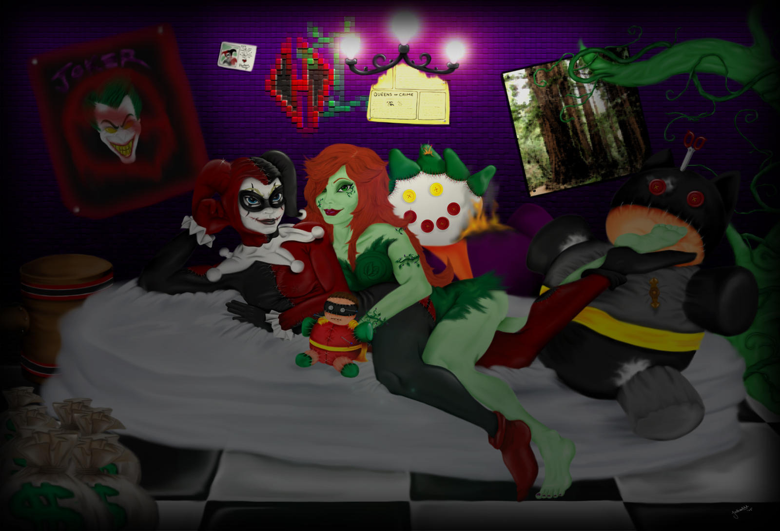 Harley Quinn and Poison Ivy