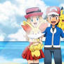 Ash and Serena's Love Photo