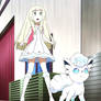 Lillie and Snowy's 1st Battle