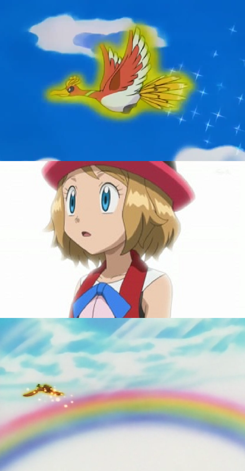 Serena saw Ho-Oh for the 1st Time