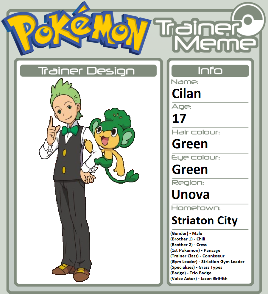 Cilan by WillDinoMaster55 on DeviantArt