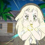 Lillie's using a Z-Move
