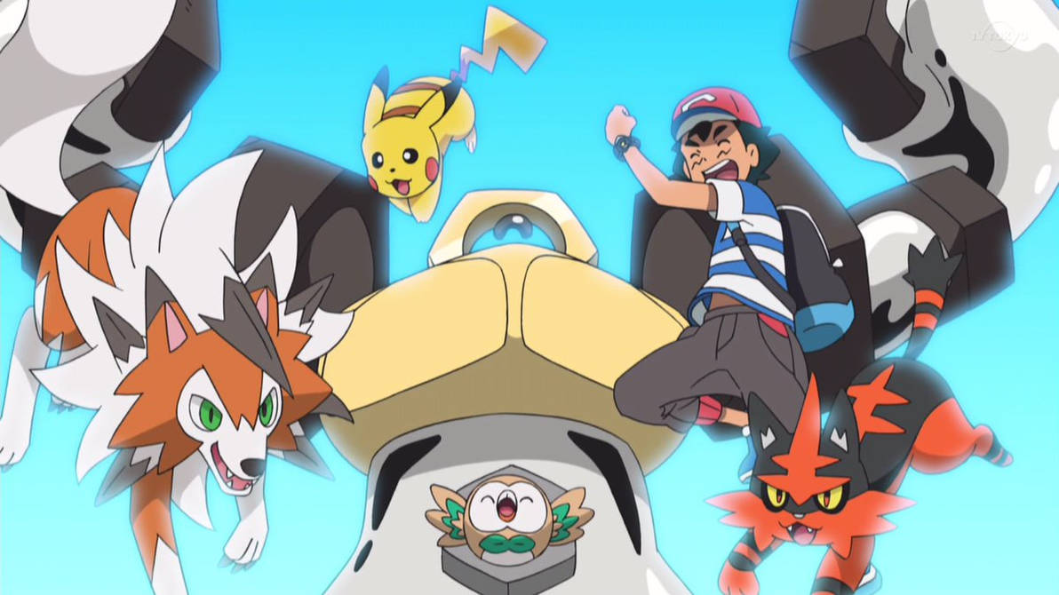 Pokemon Journeys Ash's Alola Team Reunion : r/Pokemonart