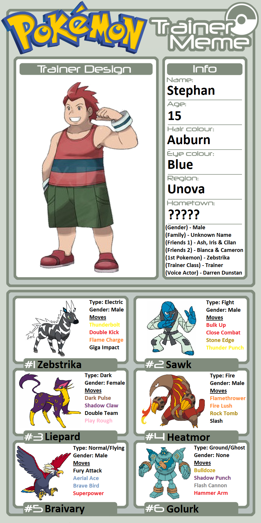 Trainer Profile Stephan By Willdinomaster55 On Deviantart Trainer Profile Stephan By Willdinomaster55 On Deviantart