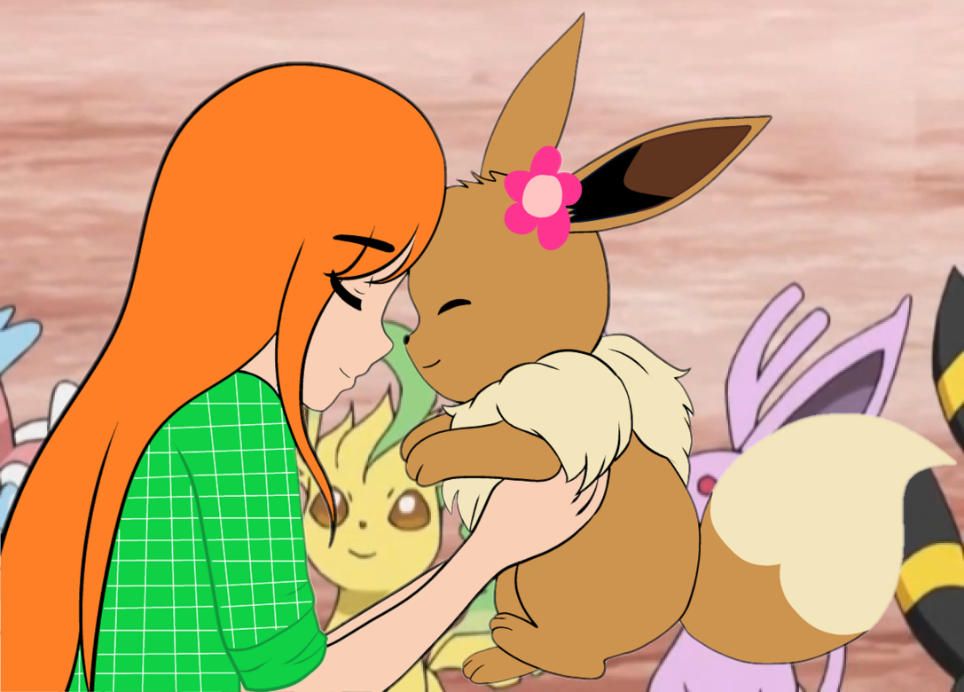 Pokemon Quest: Two Girls and their Eevees by WillDinoMaster55 on DeviantArt