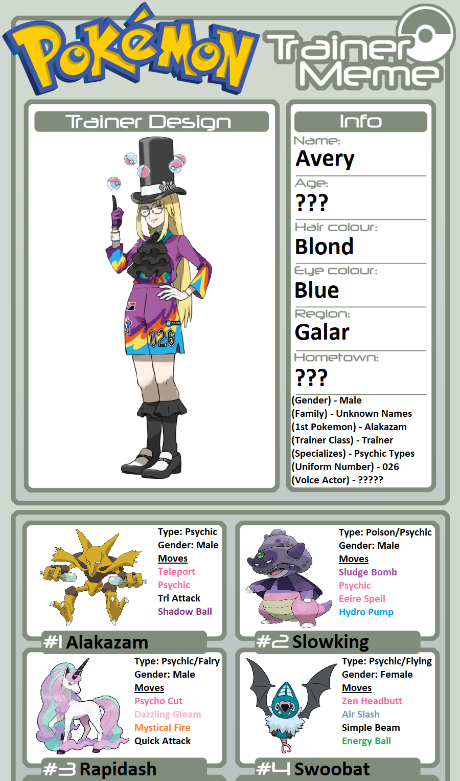 Pokedream - Characters: Create a Trainer Showing 1-46 of 46