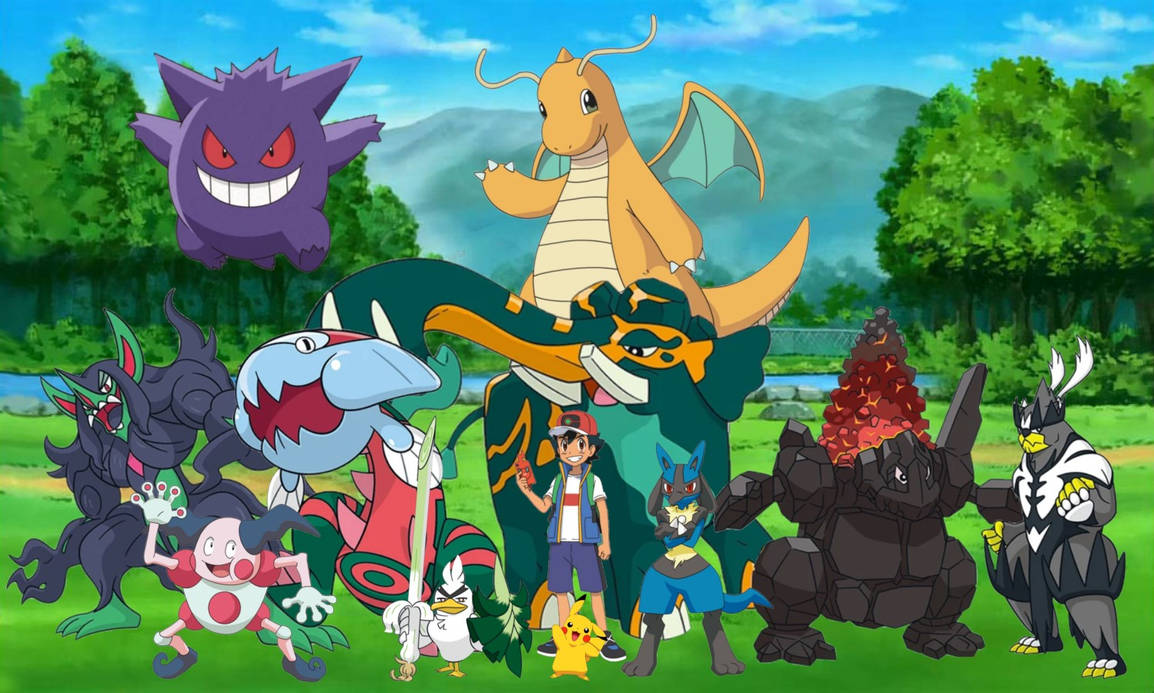 Ash Ketchum's Journey Team by WillDinoMaster55 on DeviantArt