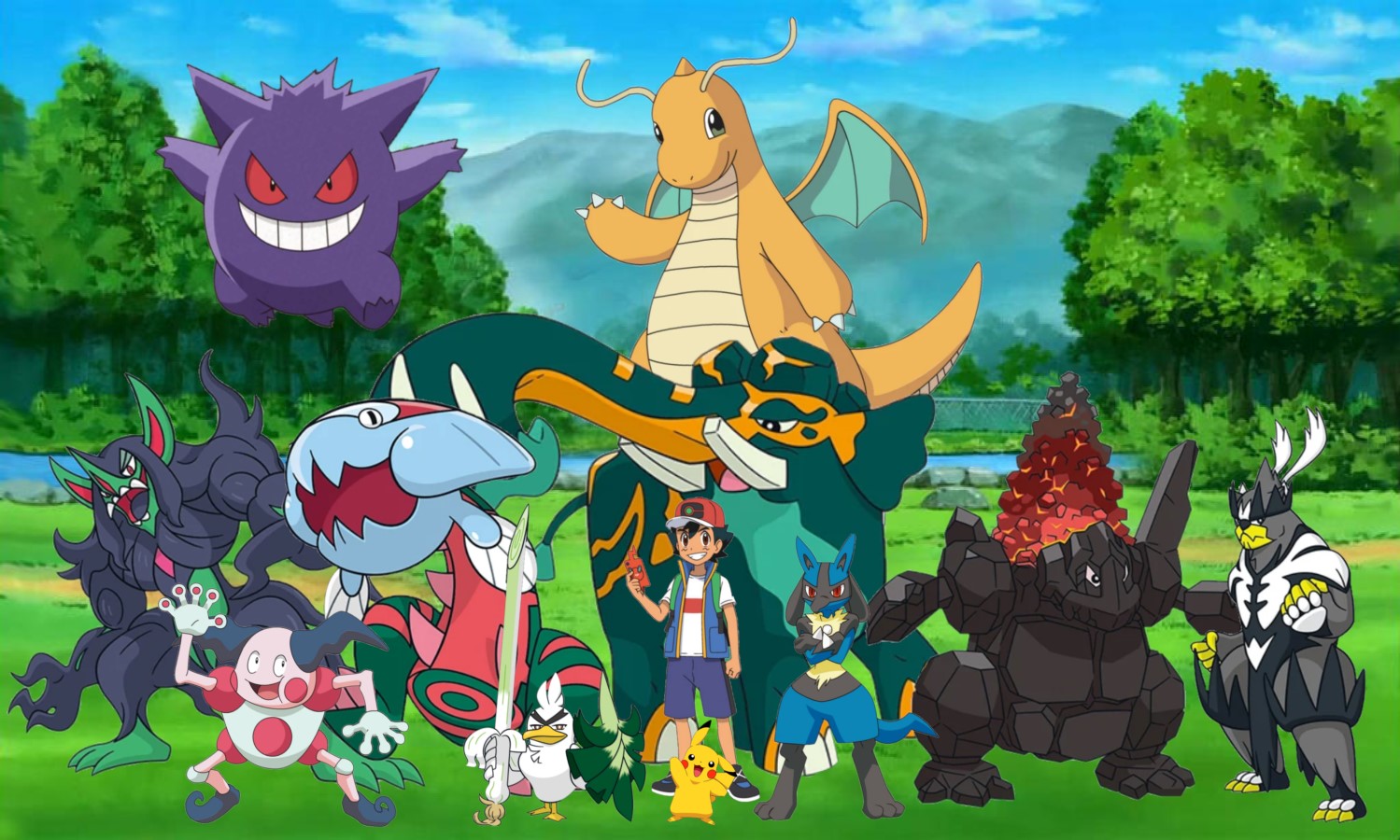 Pokemon Ash Ketchum current team by Manu1234567891011 on DeviantArt