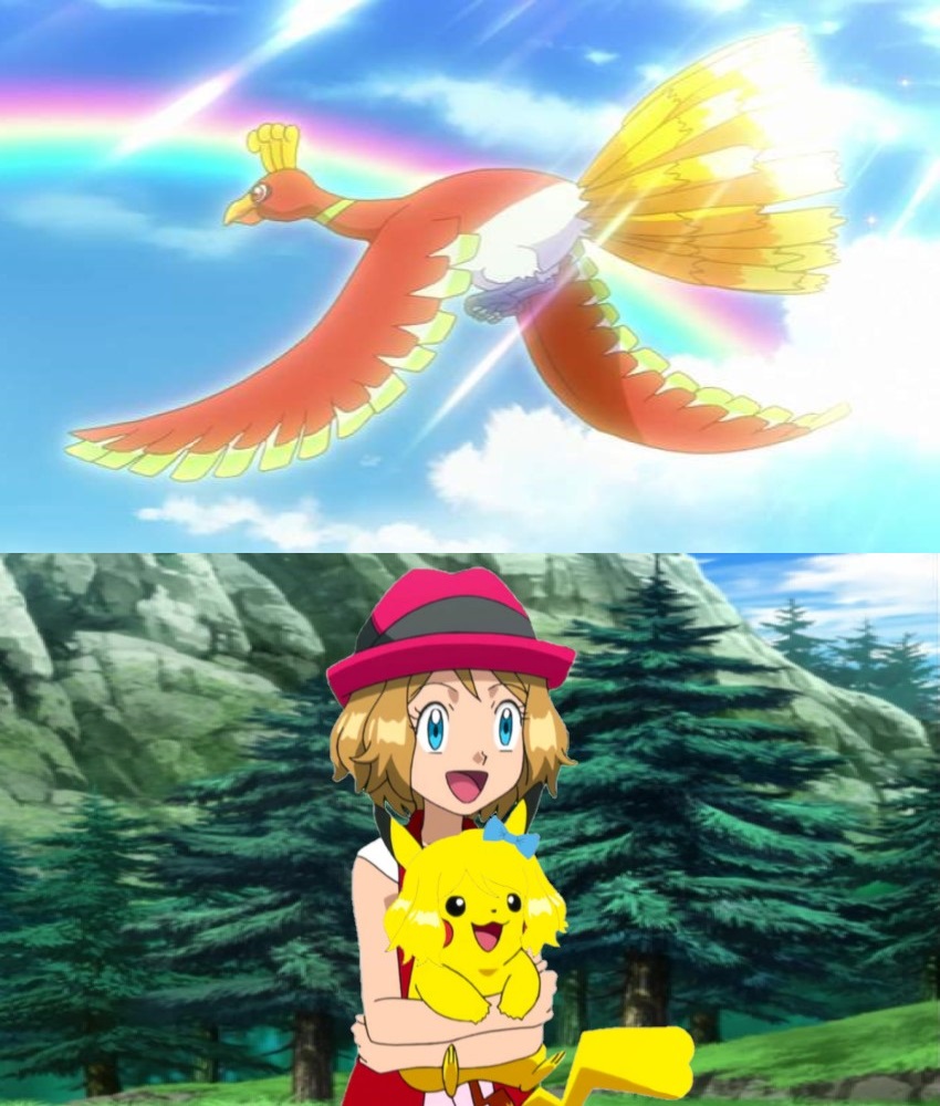 Ash meets Ho Oh 