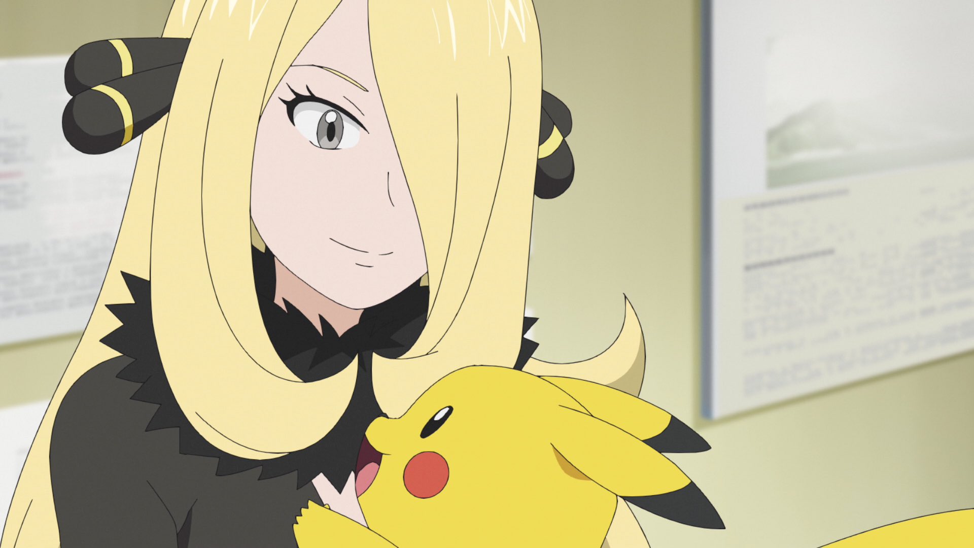 Pikachu's so happy to see Cynthia by WillDinoMaster55 on DeviantArt