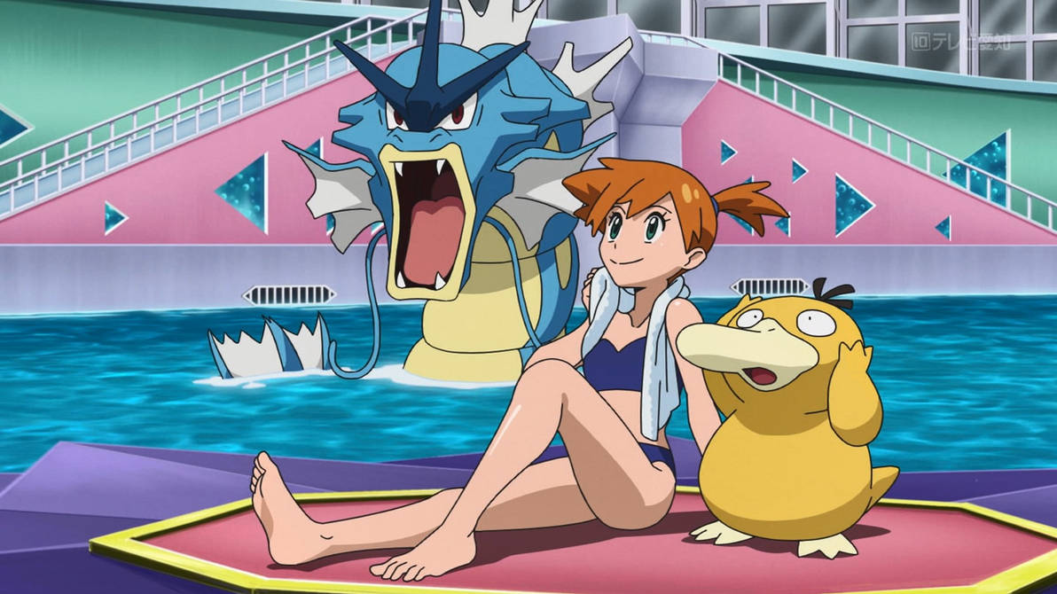 Misty Tasker Misty watches Ash's Battles by WillDinoMaster55 on DeviantArt