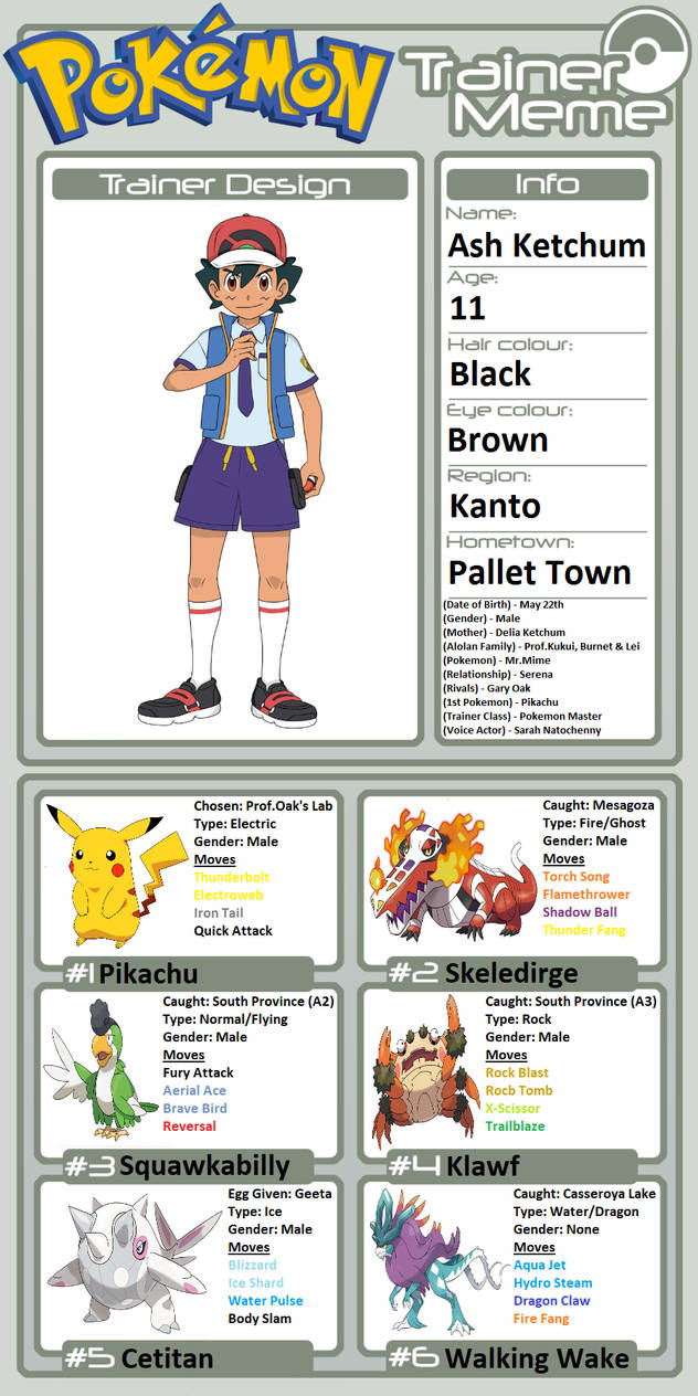 ash pokemon card trainer 9 My pokemon ideas
