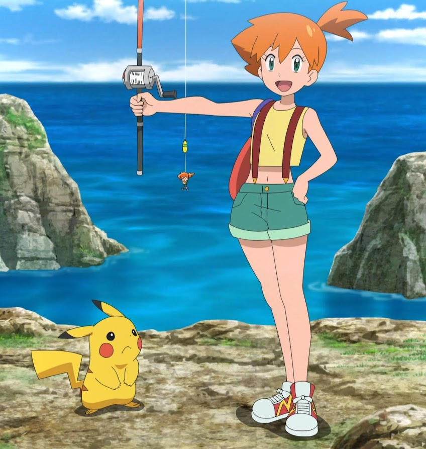 Misty with her Fishing Rod by WillDinoMaster55 on DeviantArt