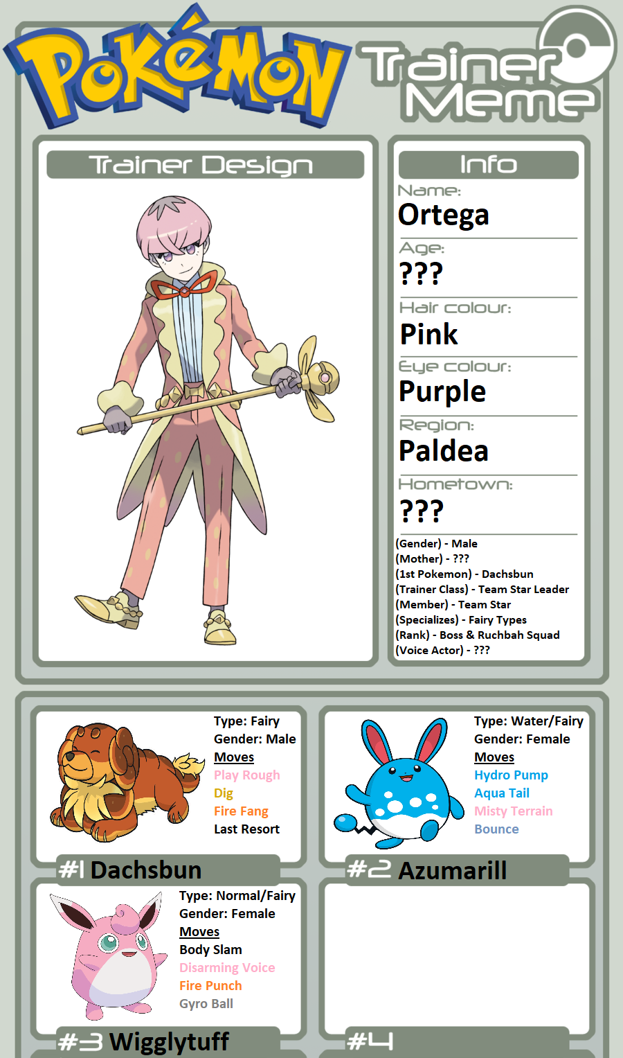 Pokemon Quest: Will's Paldea Team by WillDinoMaster55 on DeviantArt