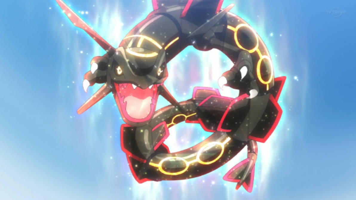 This is how I flex my Shiny Mega Rayquaza! This is my #ShinyPokemon #L