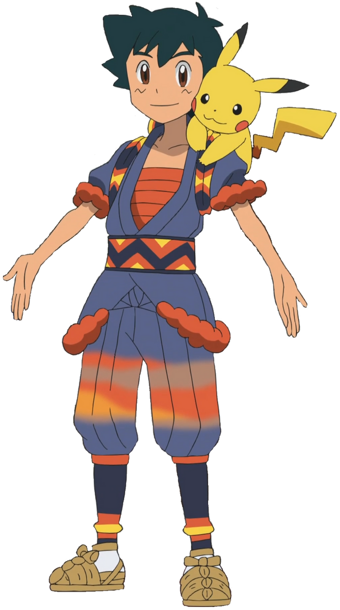 Ash in Garchomp Kimono (Render) by WillDinoMaster55 on DeviantArt